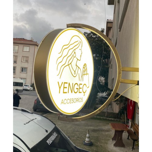RevoBox RA060 60x60cm ışıklı 360 derece dönen fener tabela dış mekan