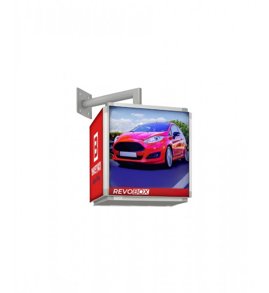 RevoBox RSD105 Işıklı 360° Dönen Tabela Duvar Tipi Lightbox (Ledbox) 32x50cm