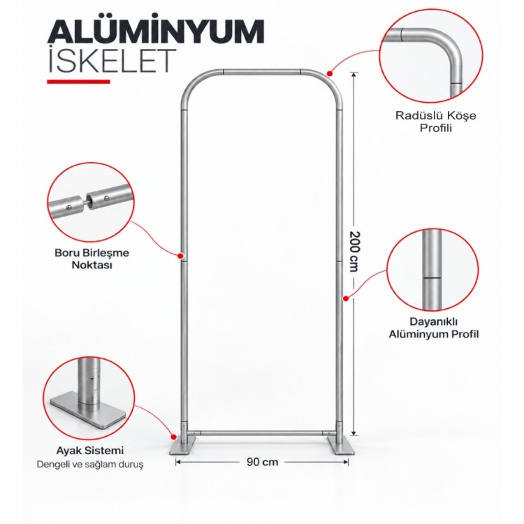 Revobox | Kumaş Backdrop Stand – 90×200 cm Revobox | Kumaş Backdrop Stand – 90×200 cm