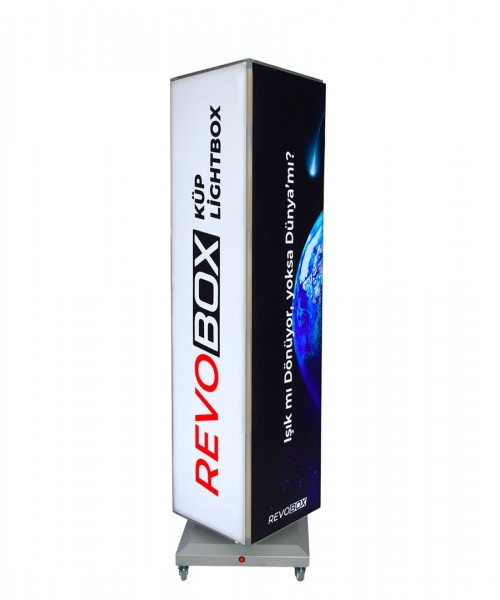 RevoBox RS118 Işıklı 360° Dönen Tabela Lightbox (Ledbox) 40x180cm