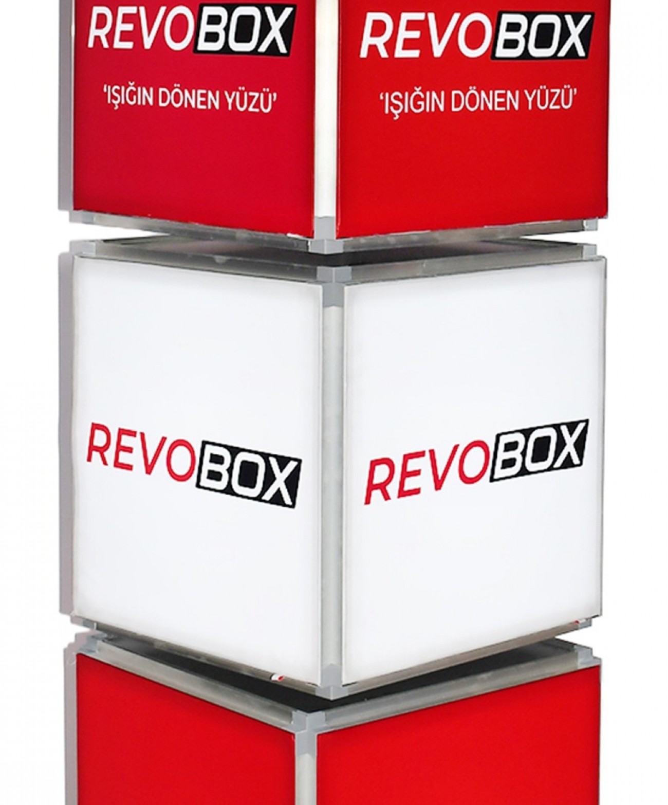 RevoBox RS419 dört katlı modüler reklam yüzeyleri